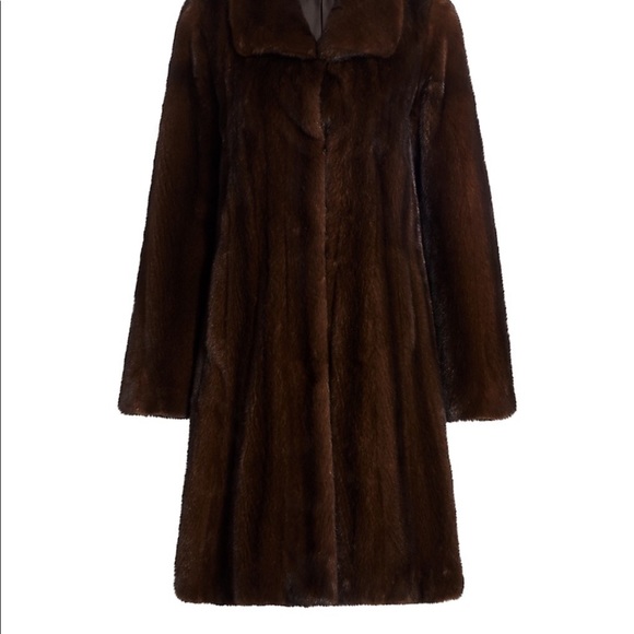 Full Length  Oscar de la Renta A-line Mink Fur Coat - Picture 6 of 7